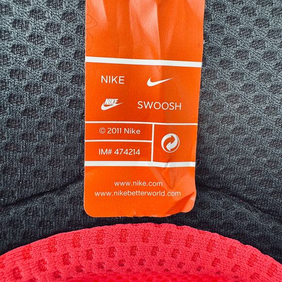 NWT Vintage Women Nike Dri Fit 7 Panel Running Hat Pink Swoosh Daybreak Tailwind - Picture 9 of 10